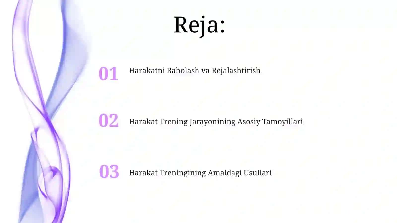 Harakatga o'rgatish jarayonining asoslari 2