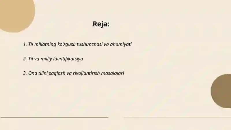 Til millatning ko’zgusi 2