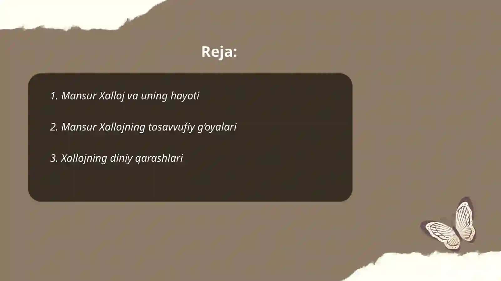 Mansur Xalloj taʼlimoti 2