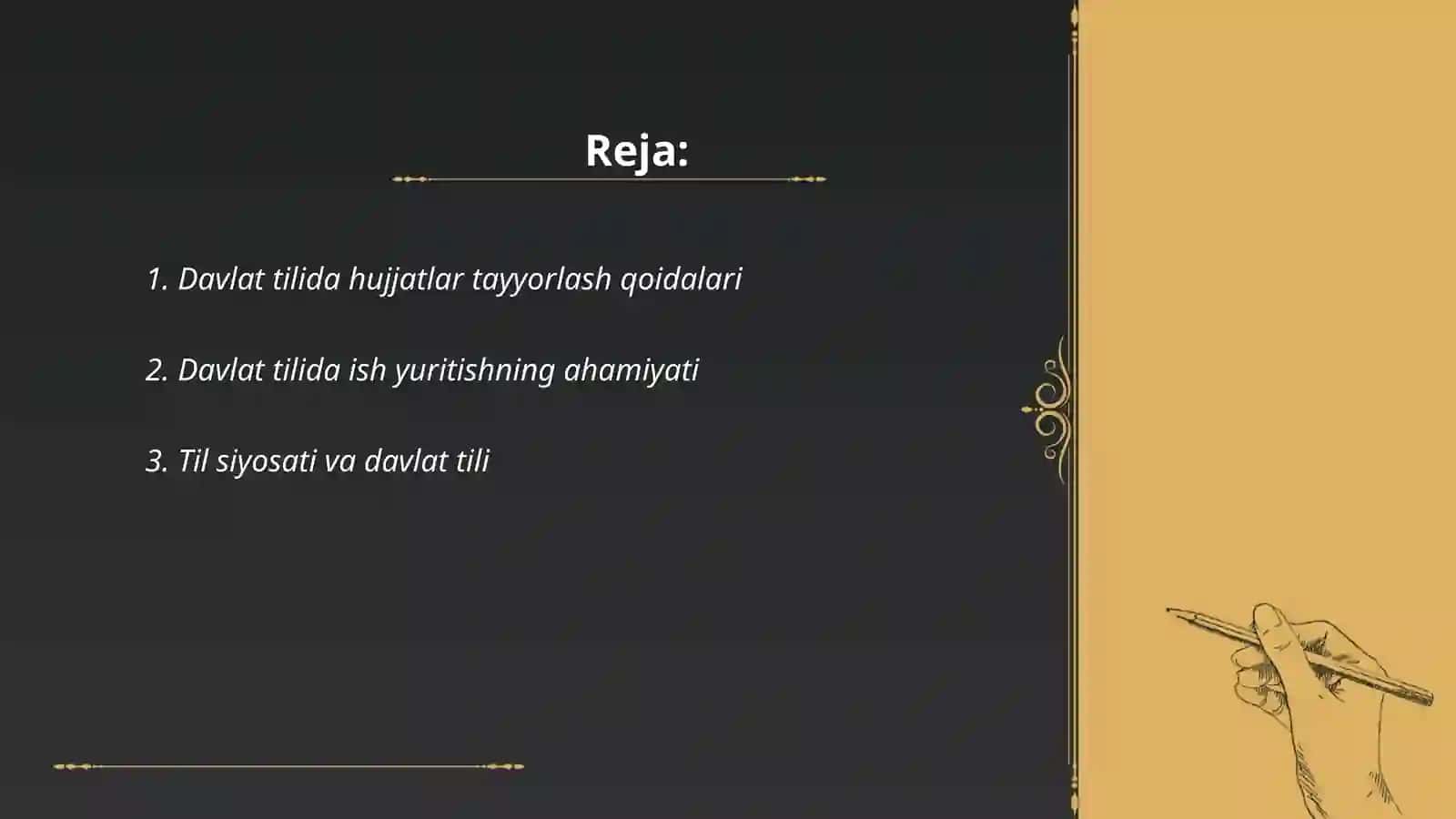 Davlat tilida ish yuritish fanining maqsad va vazifalari 2