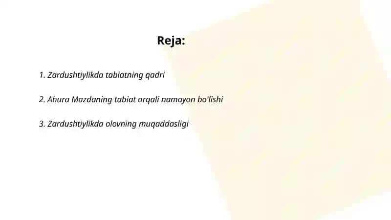 Zardushtiylikda tabiatning ulug'lanishi 2