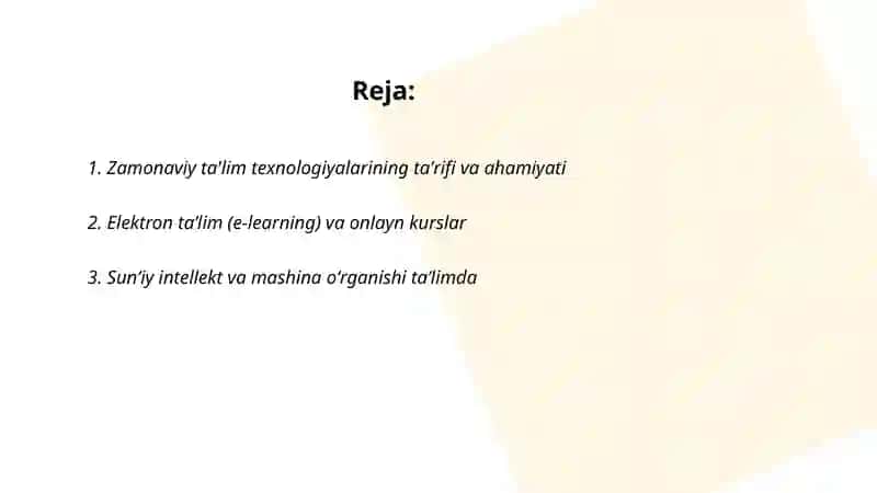 Zamonaviy ta'lim texnologiyalari 2