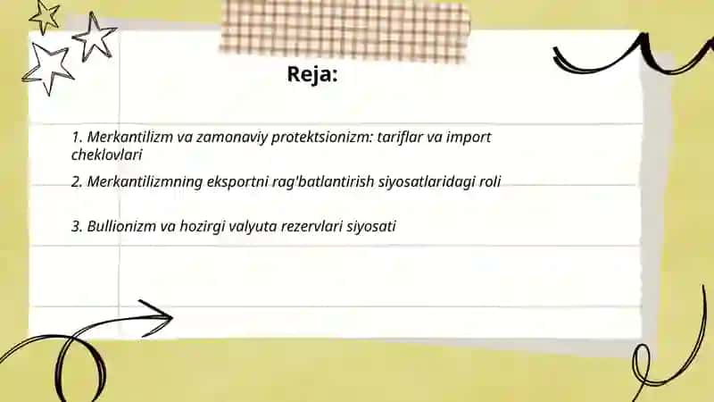 Merkantilizm va hozirgi zamon 2