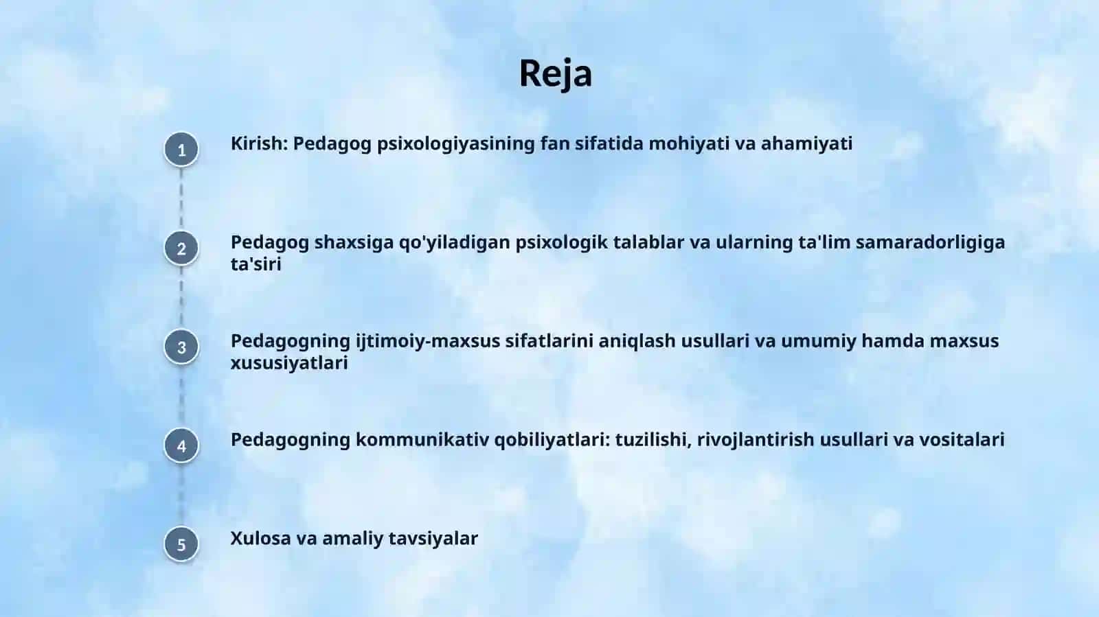 Pedagog psixologiyasi mavzusida slayd taqdimot 2