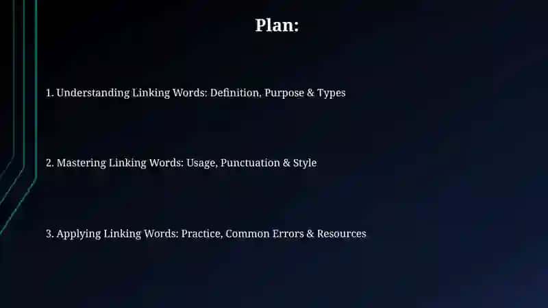 Linking words 2