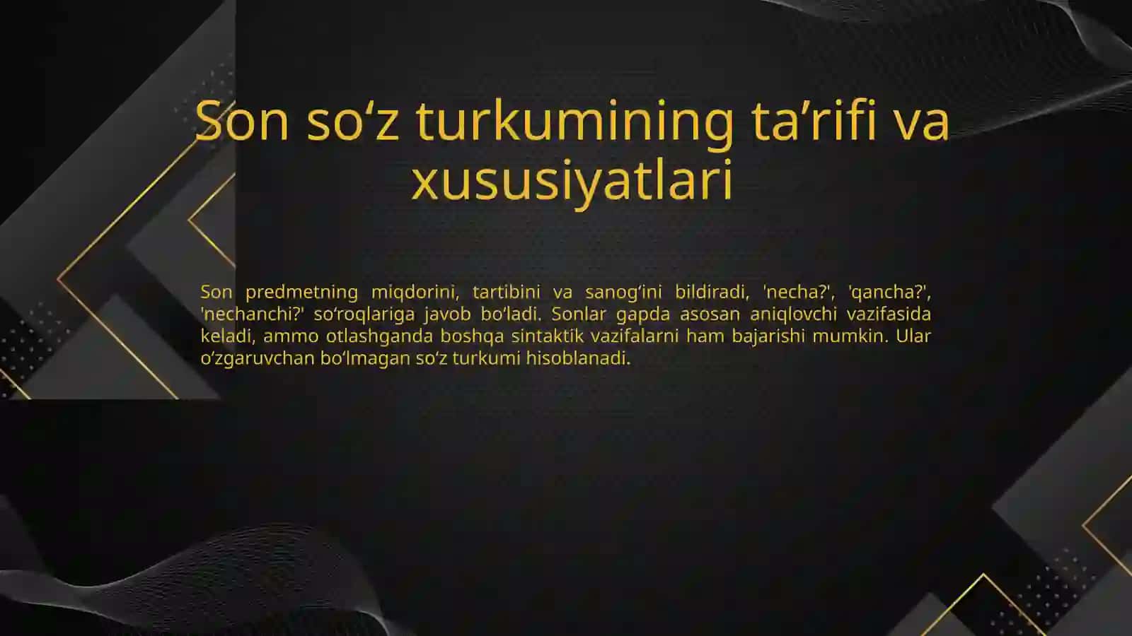 son so‘z turkumi 2