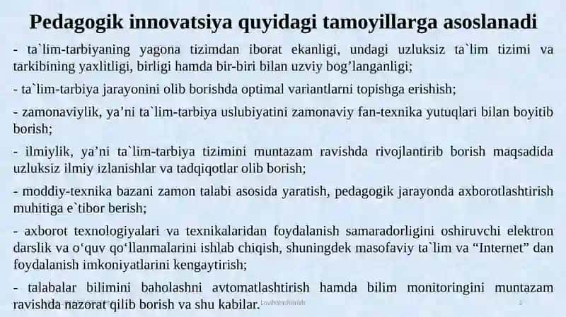 Pedagogika va innovatsiya 2