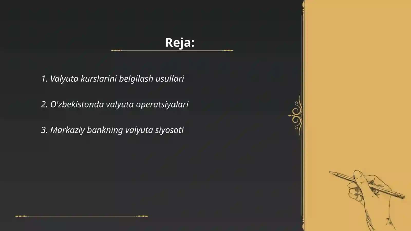 Valyuta operatsiyalari 2