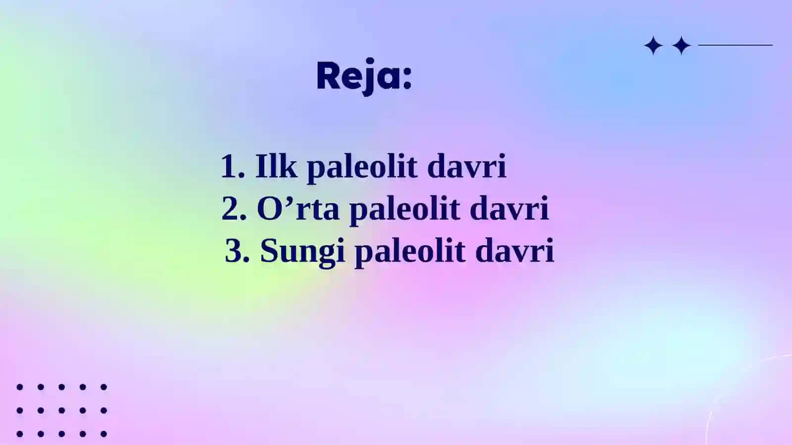 O‘zbekistonda paleolit davri arxeologiyasining o‘rganish bosqichlari 2