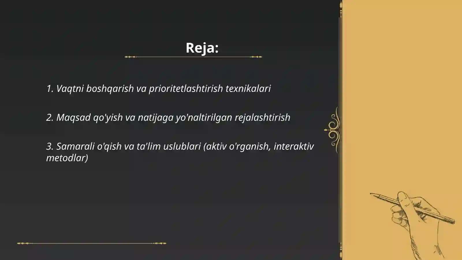 Samaradorlikni oshirish usullari 2