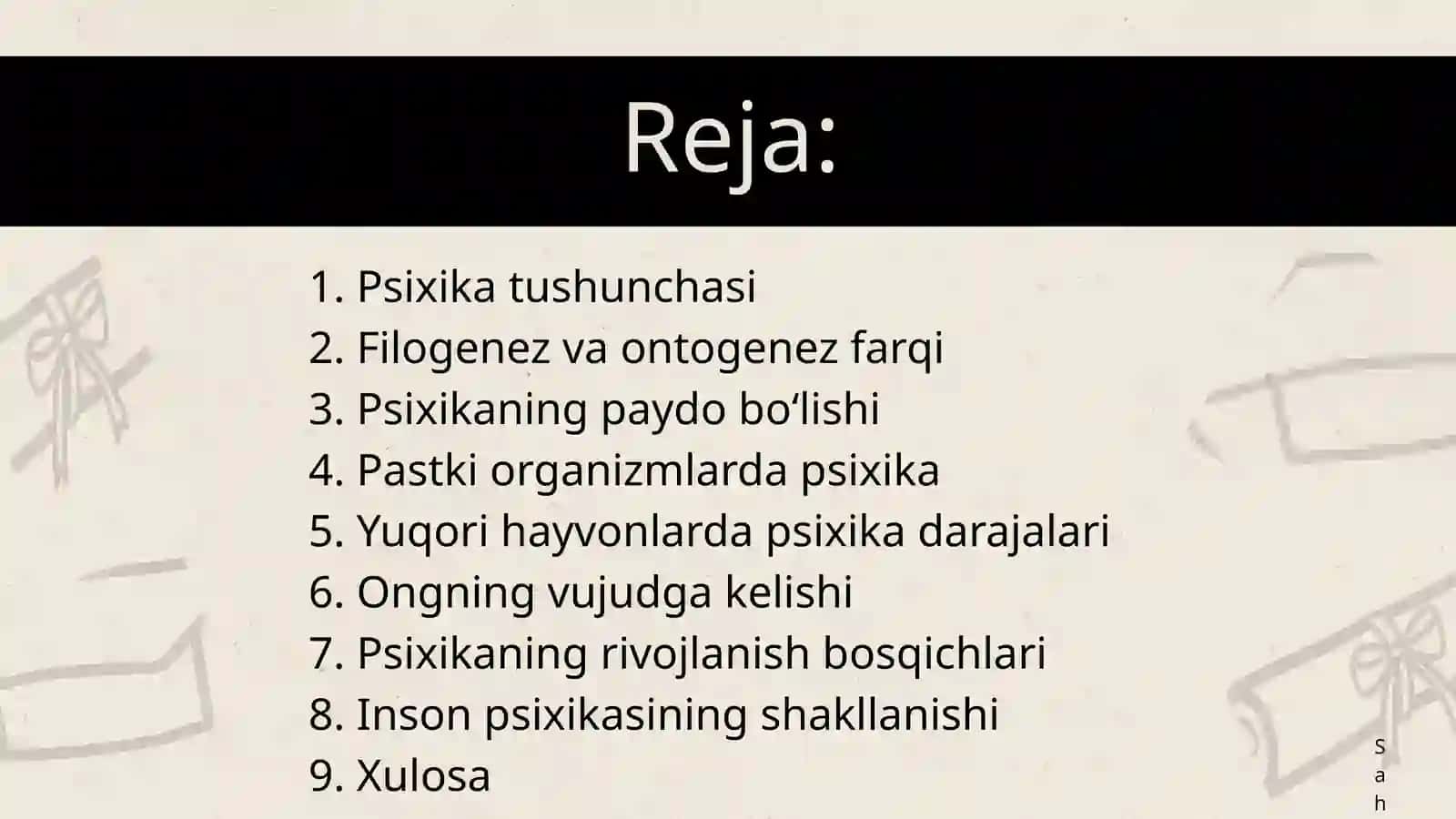 PSIXIKANING FILOGENETIK TARAQQIYOTI 2