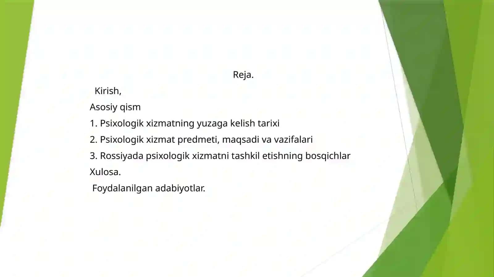 Rossiyada psixologik xizmatni tashkil etish tarixi 2