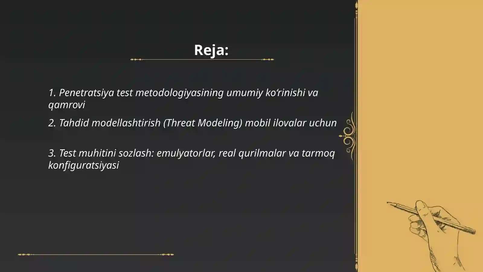 Mobil ilovalarda xavfsizlik testlari (Penetration Testing metodologiyasi) 2