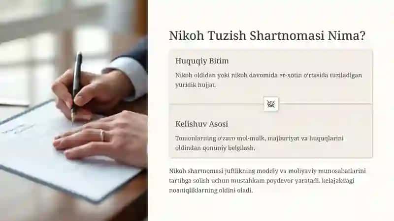 O‘zbekiston Respublikasida Nikoh Tuzish Shartnomasi 2