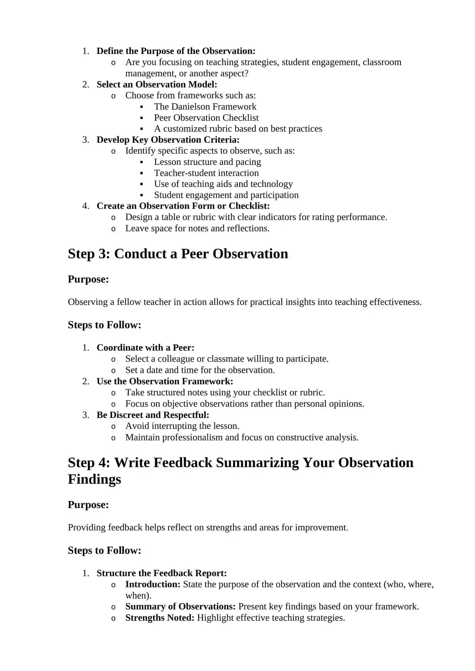 The Role of Classroom Observation in Teacher Development 2