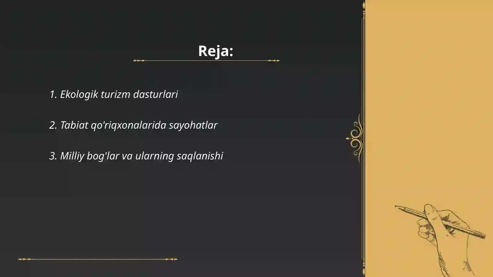 Xorijiy mamlakatlarda tabiat bilan dasturlari 2