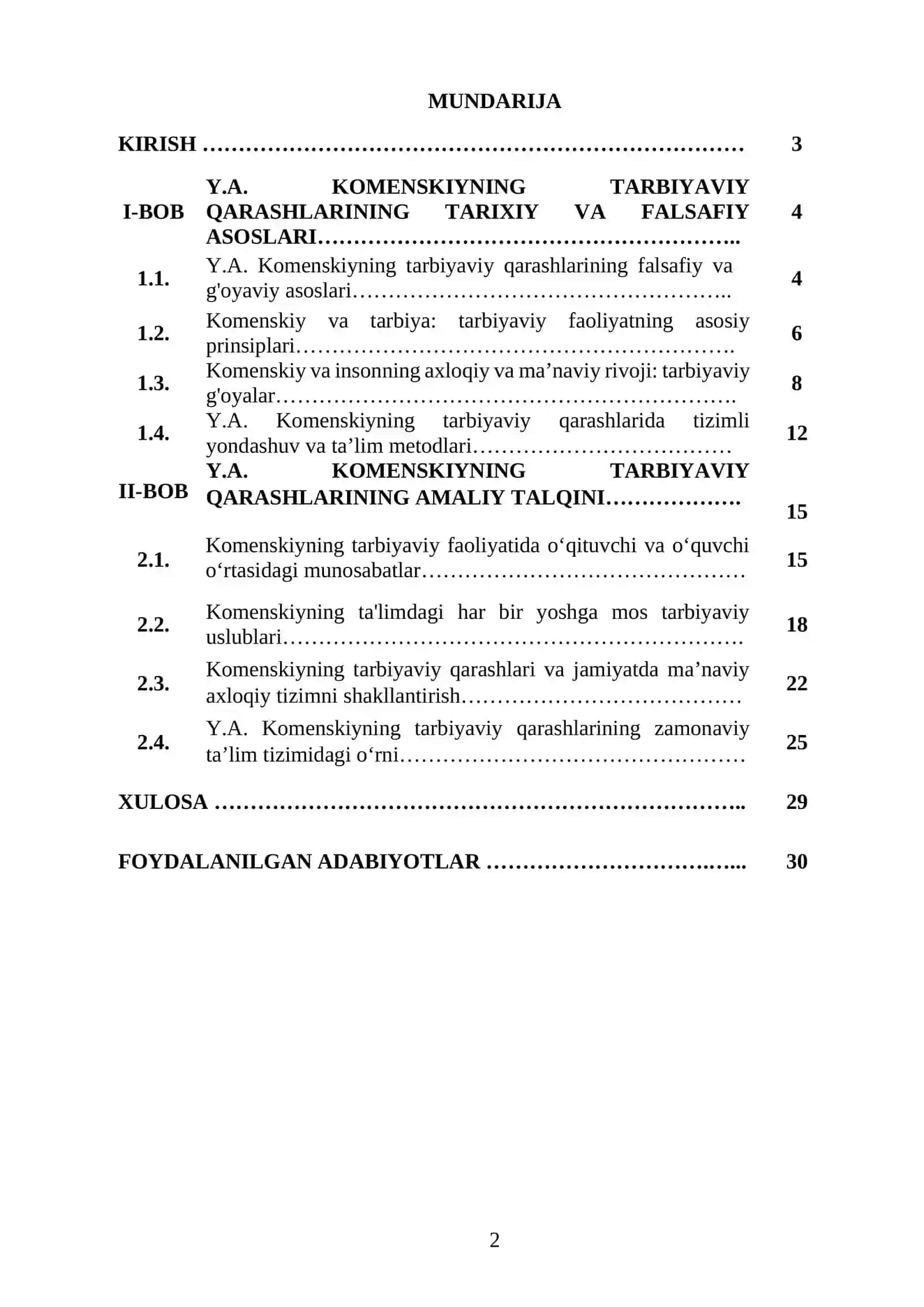 Y.A.KOMENSKIYNING TARBIYAVIY QARASHLARI 2