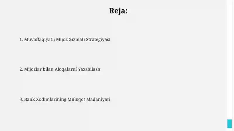 Mijozlar bilan Muloqotning Asosiy Qoidalari 2