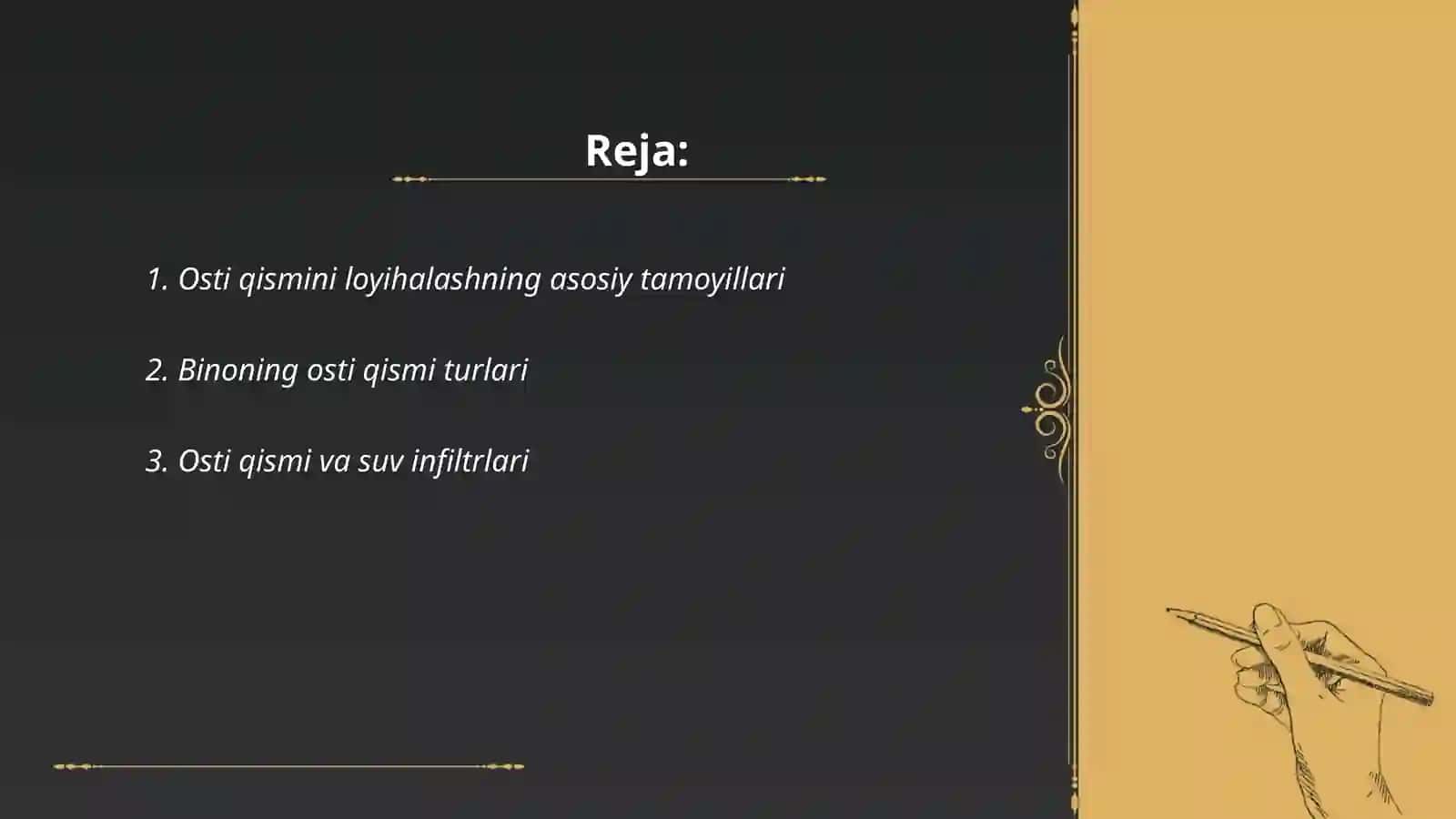 Osti qismini loyihalash 2
