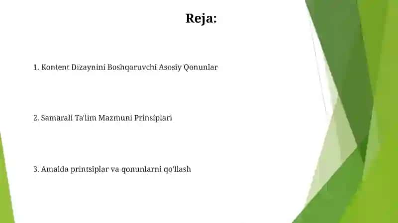 Ta'lim mazmuni qonuniyatlari va tamoyillari 2