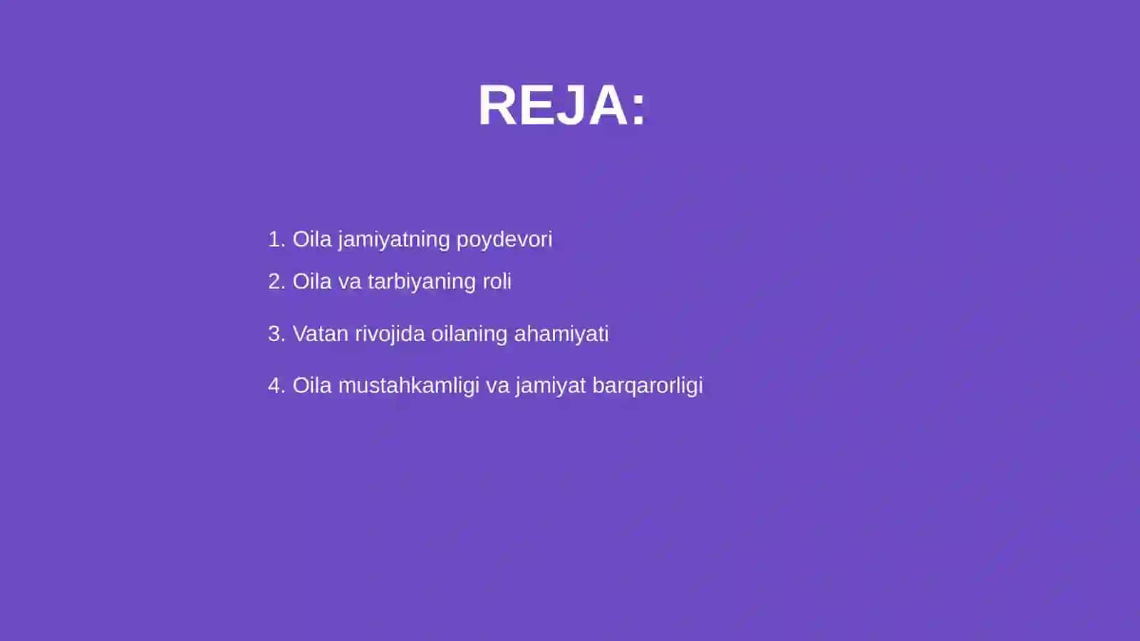 Oila jamiyat bo‘g‘ini va vatan taraqqiyoti 2