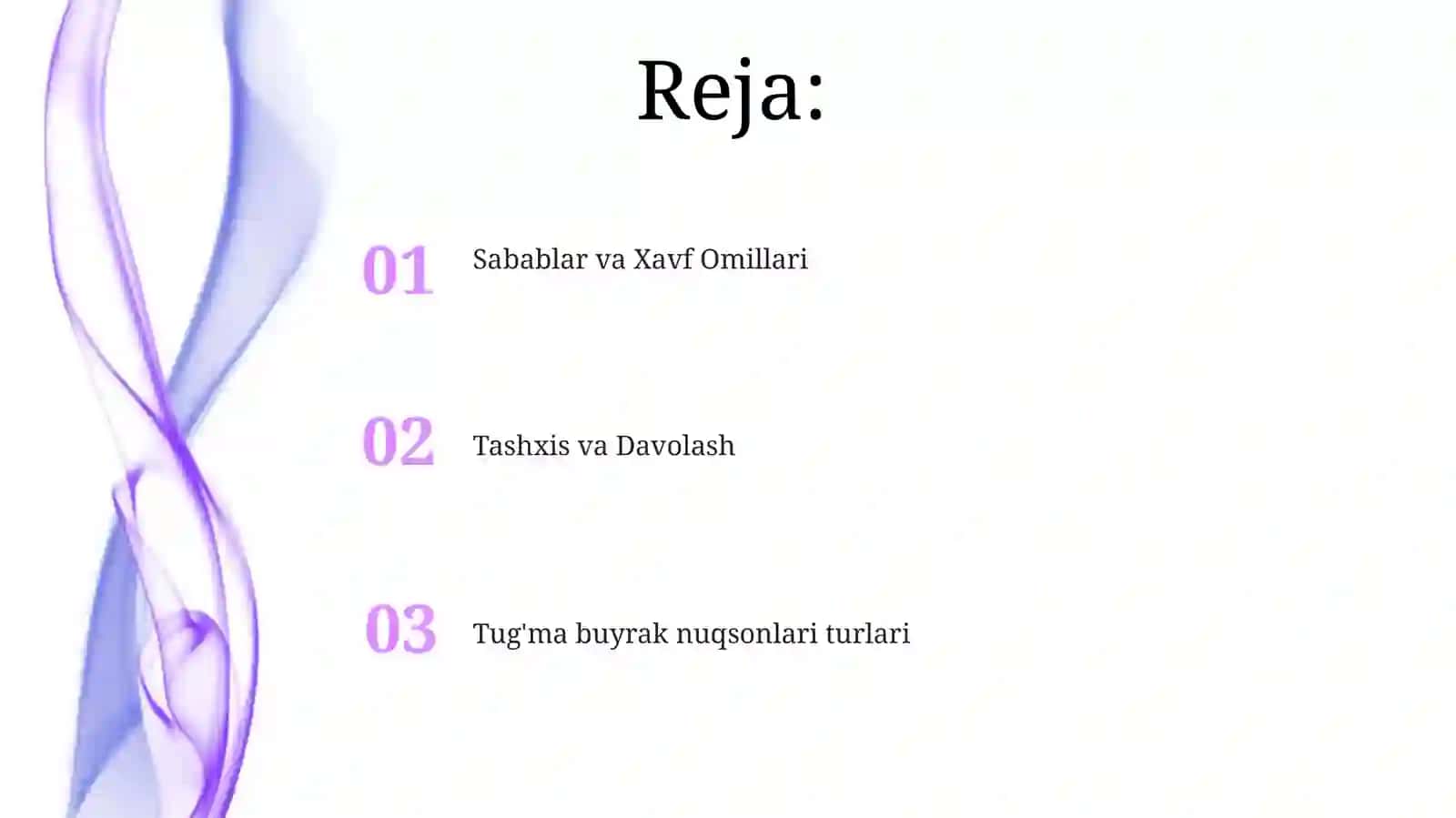 Tug'ma buyrak nuqsonlari 2