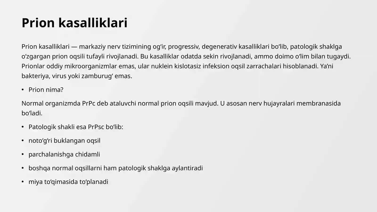 Prion kasalliklari 2