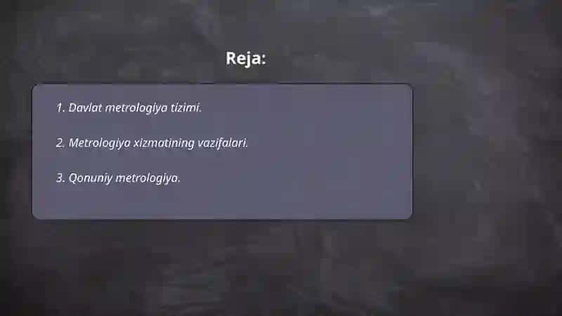 Davlat metrologiya tizimi 2