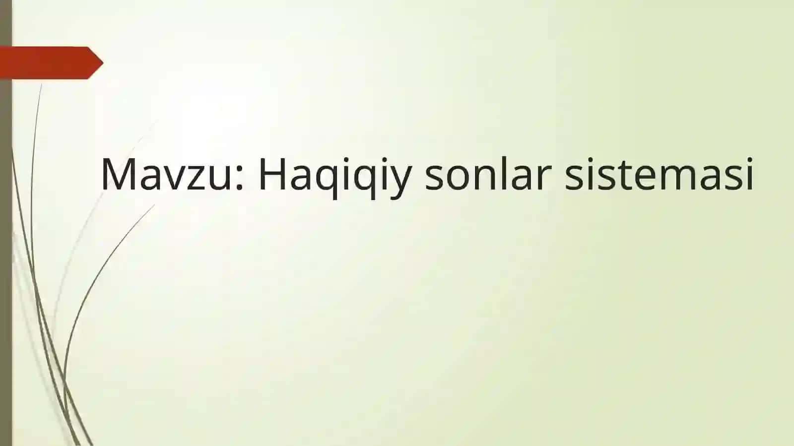Haqiqiysonlarsistemasi 2
