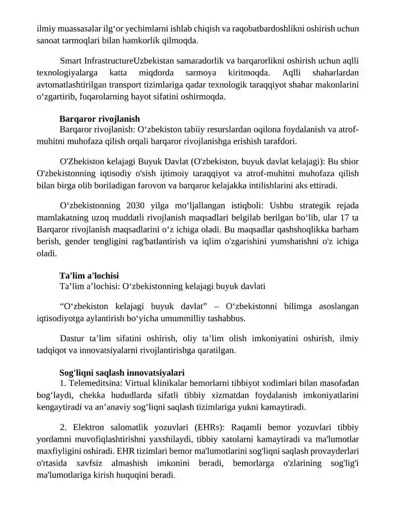 O'Zbekiston Kelajagi Buyuk Davlat 2