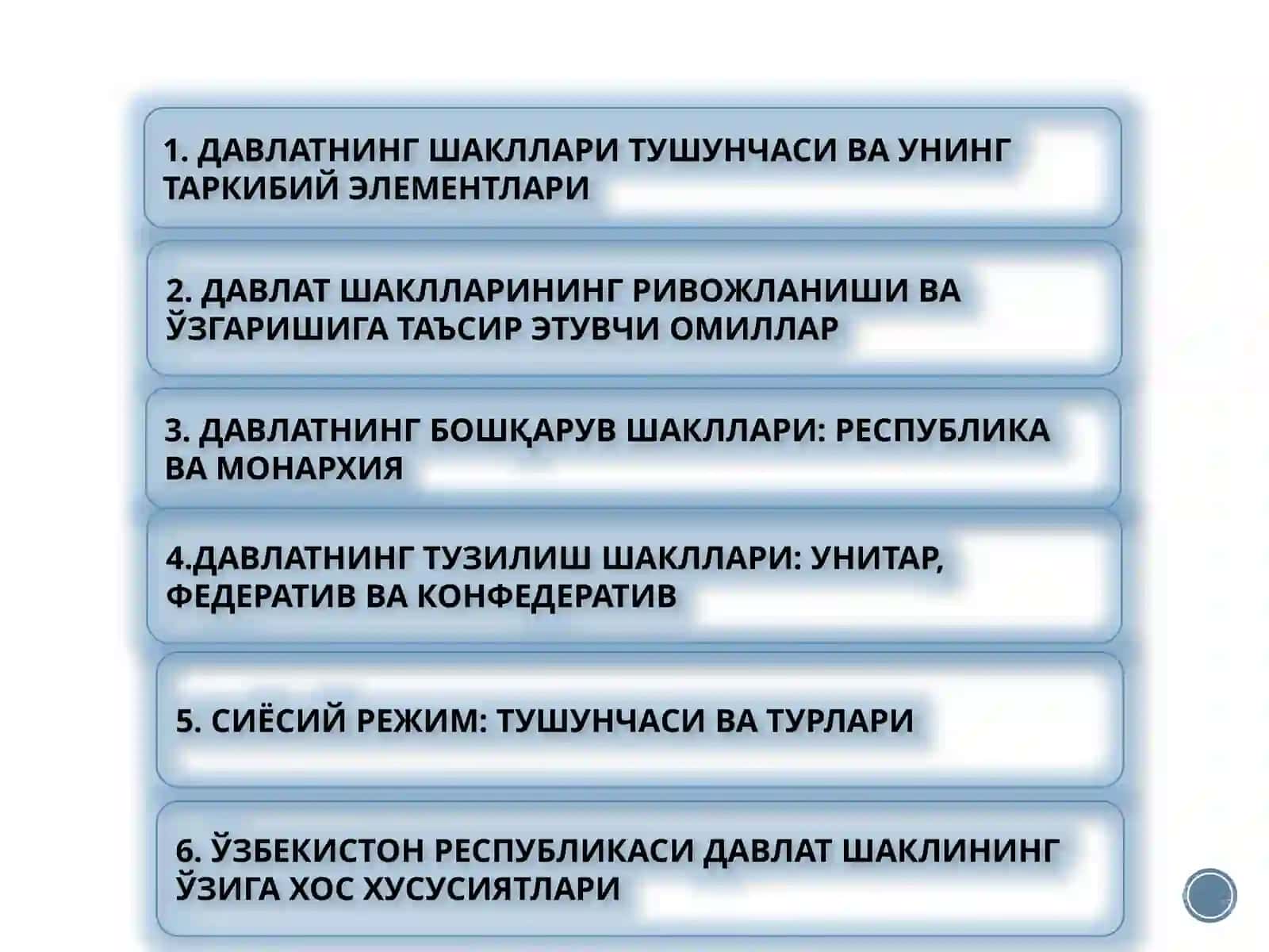 ДАВЛАТНИНГ ШАКЛЛАРИ 2