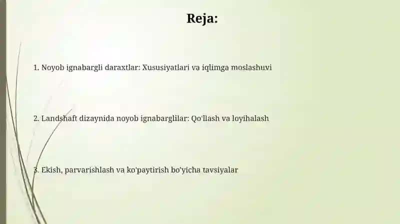 Noyob ignabargli daraxtlar 2