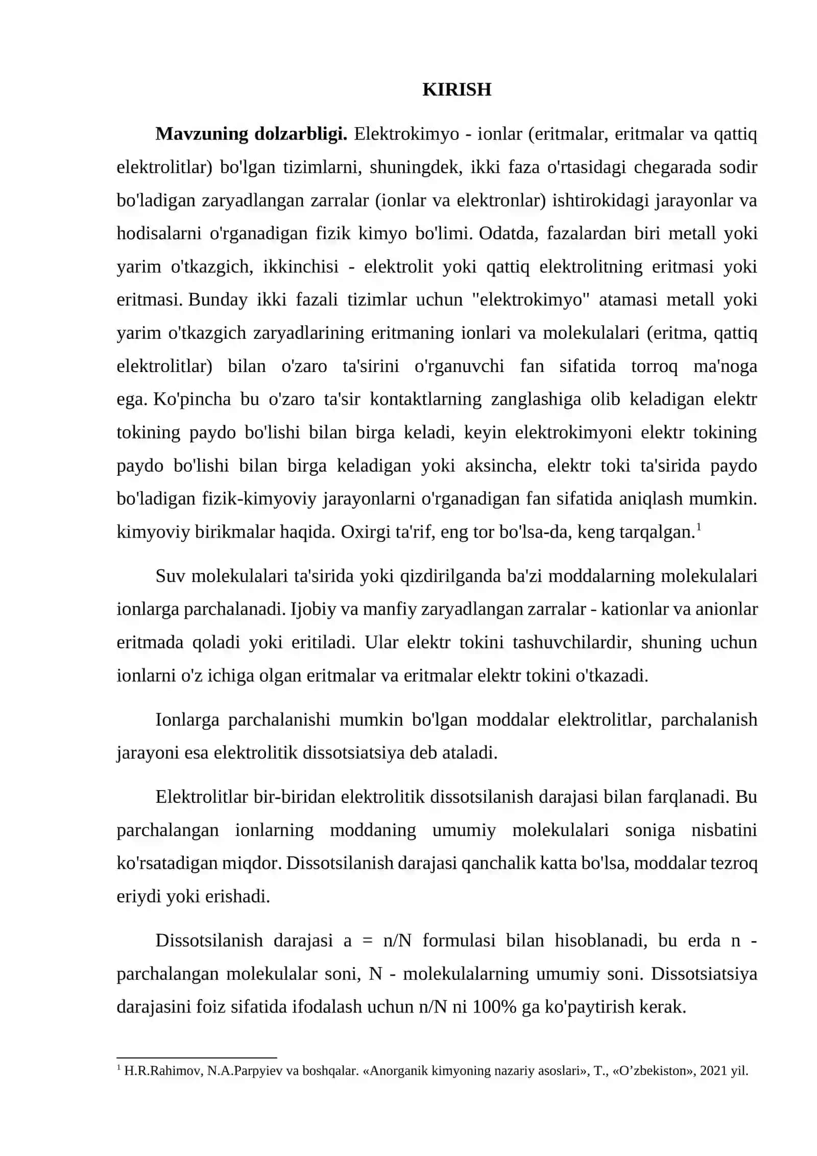 Kuchli va kuchsiz elektrolitlar 2