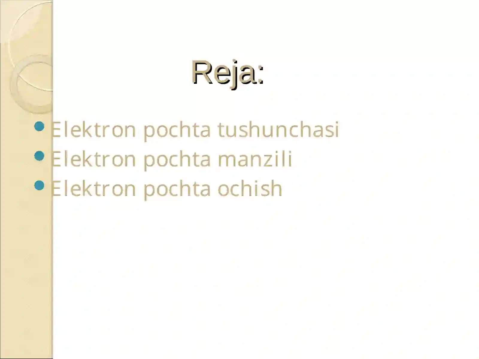 Elektron pochta tushunchasi 2