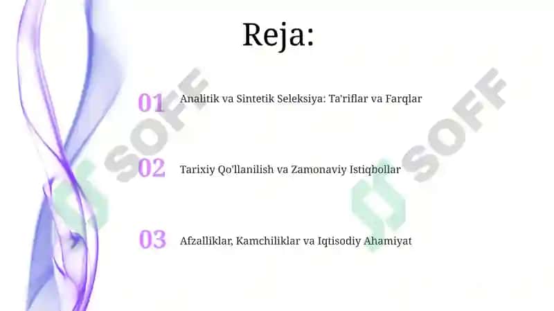 Analitik va Sintetik Seleksiya: Ta'riflar va Farqlar 2