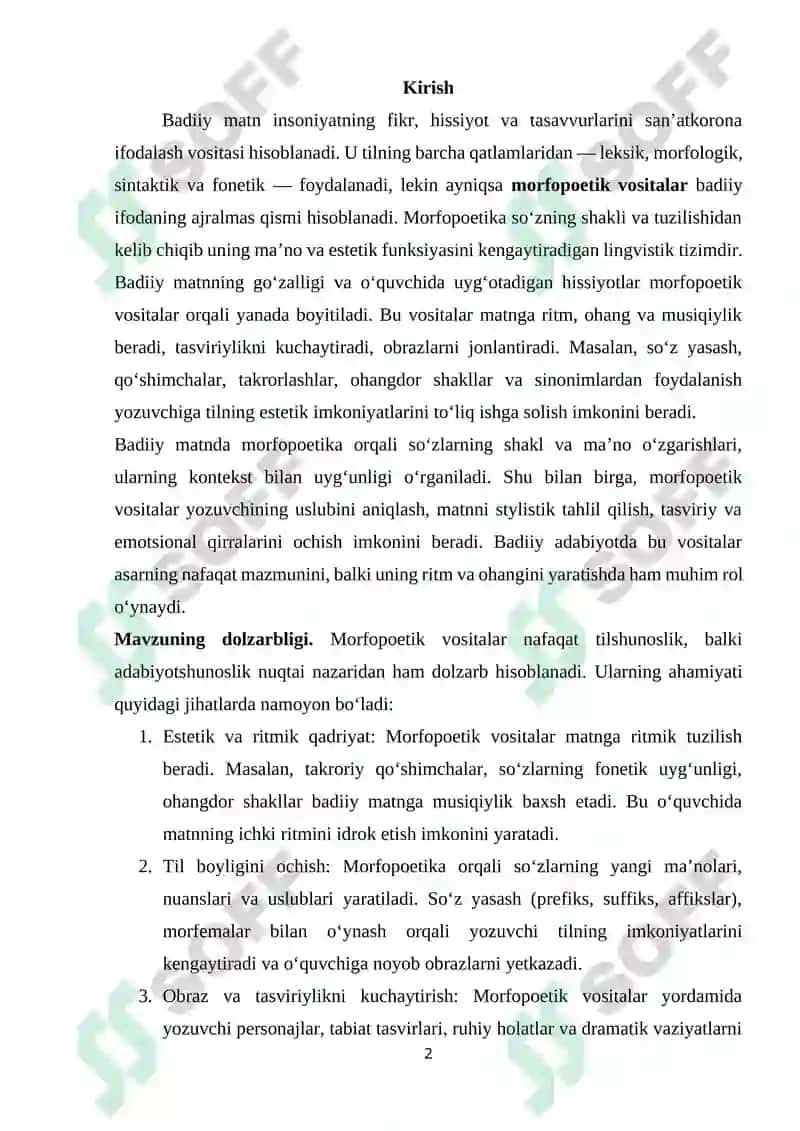 Badiiy matnda morfopoetik vositalar 2