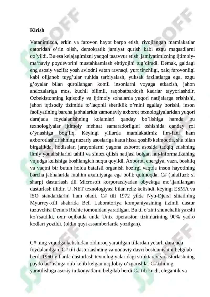 Talabalarning o‘zlashtirishi. Baholash qaydnomasi tizimi 2