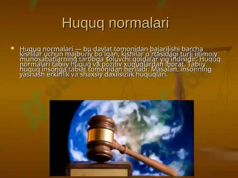 Huquq normalari 2