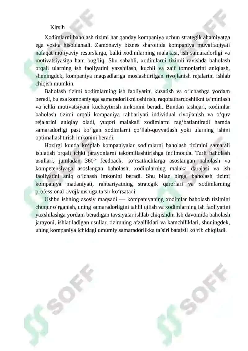 Xodimlar Baholash Tizimi 2
