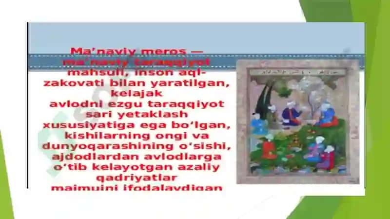 Ma’naviy meros va milliy òzlikni anglashda san’at tarixining òrni 2