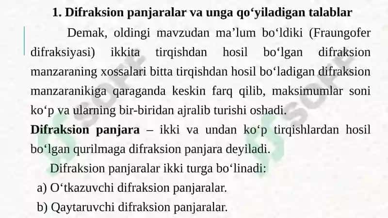 Difraksiya hodisasi 2