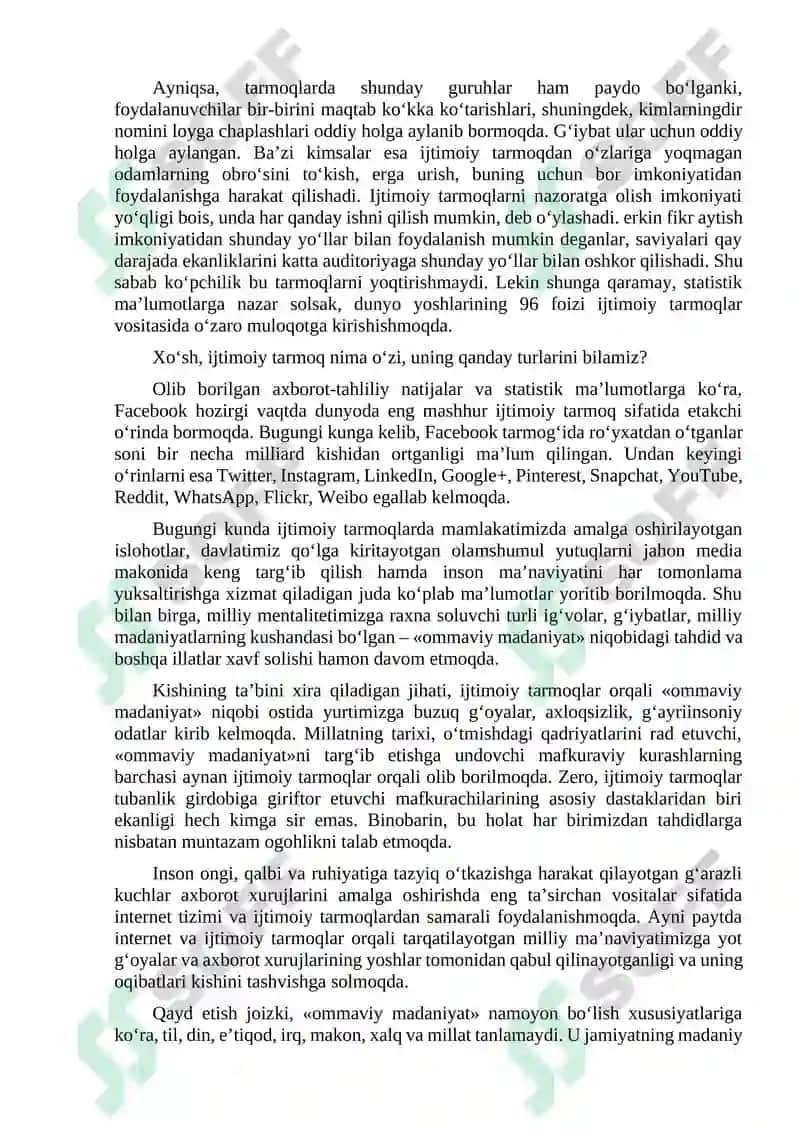 Ijtimoiy tarmoqlarda axborot xurujlari va tahdidlar 2