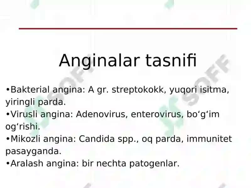Anginalar, Atipik Pnevmoniya va Diareyalar 2