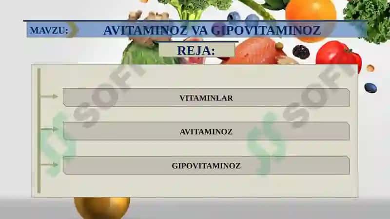 AVITAMINOZ VA GIPOVITAMINOZ 2
