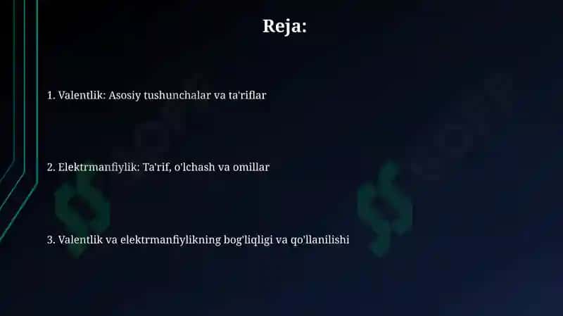 Valentlik.Elektromanfiylik 2