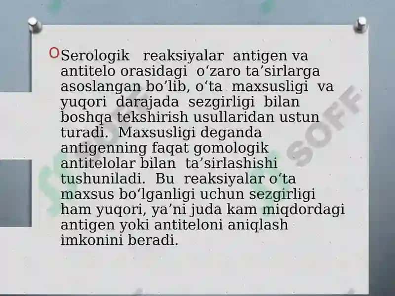 Serologik reaksiyalar. Vaktsina va immun zardoblar 2