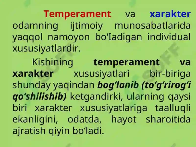 SHAXSNING INDIVIDUAL XUSUSIYATLARI 2