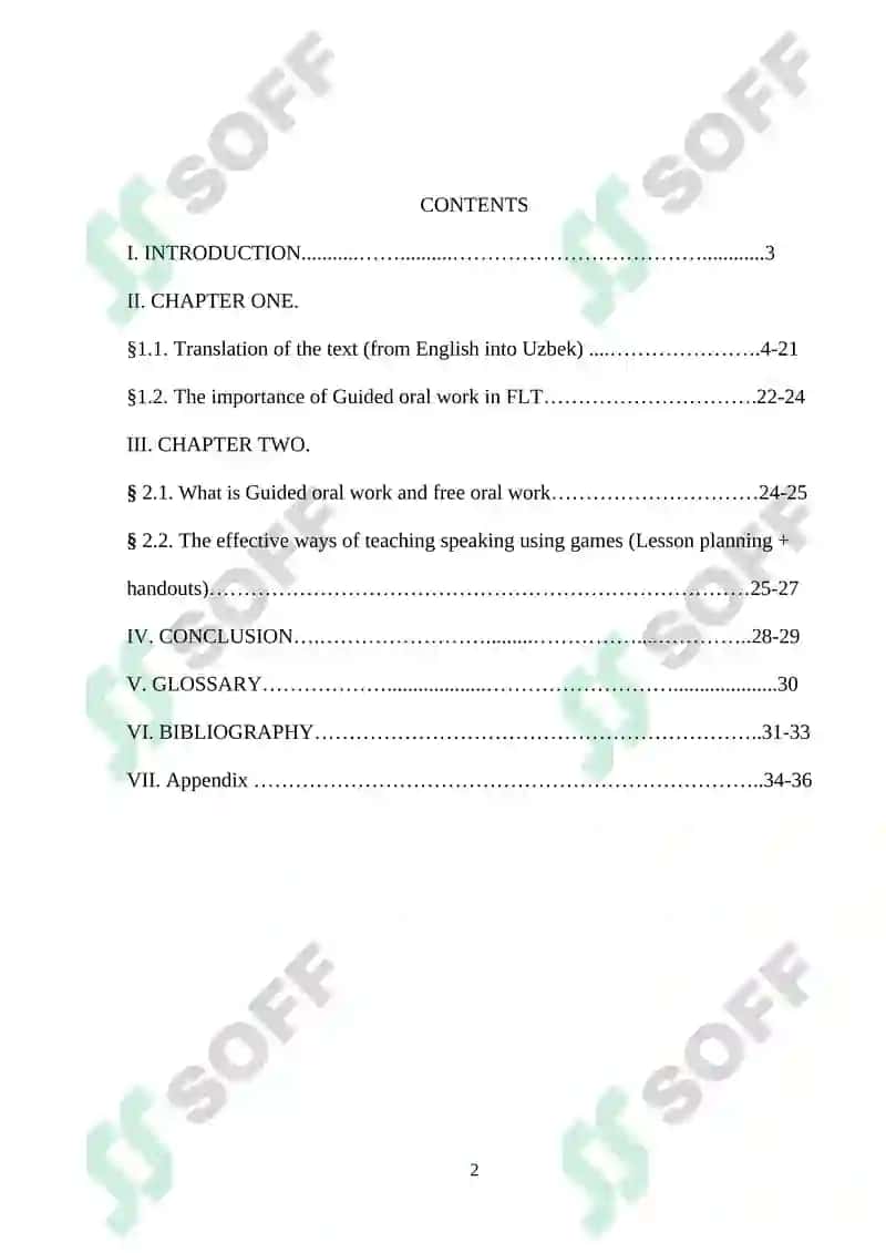 COURSE PAPER The importance of guided oral workin FLT 2