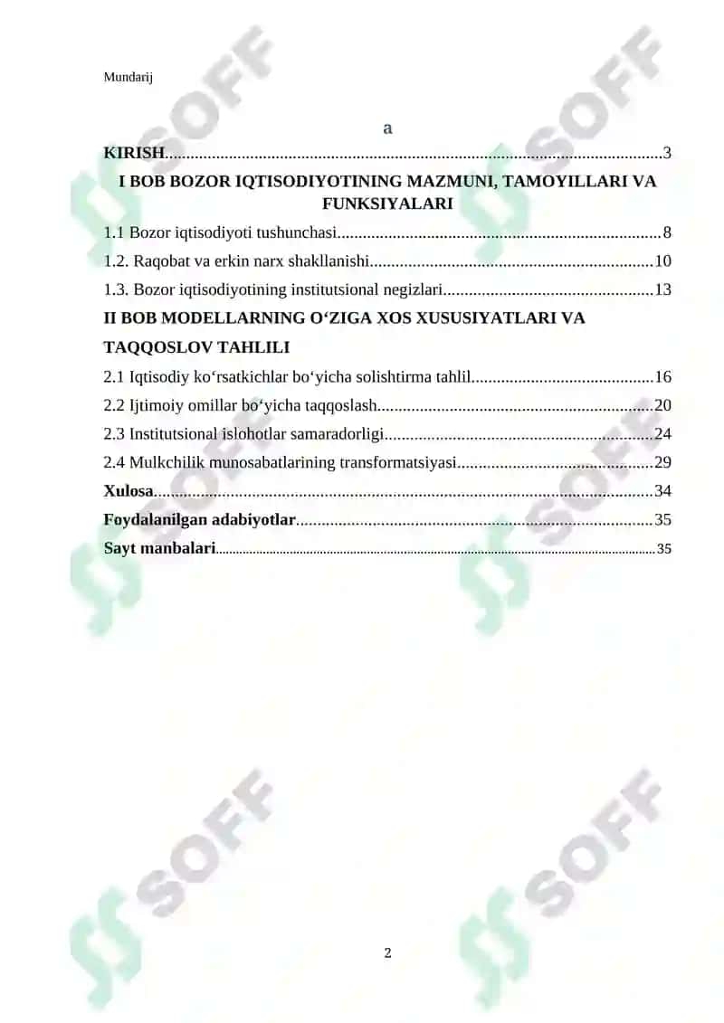 Bozor iqtisodiyoti 2