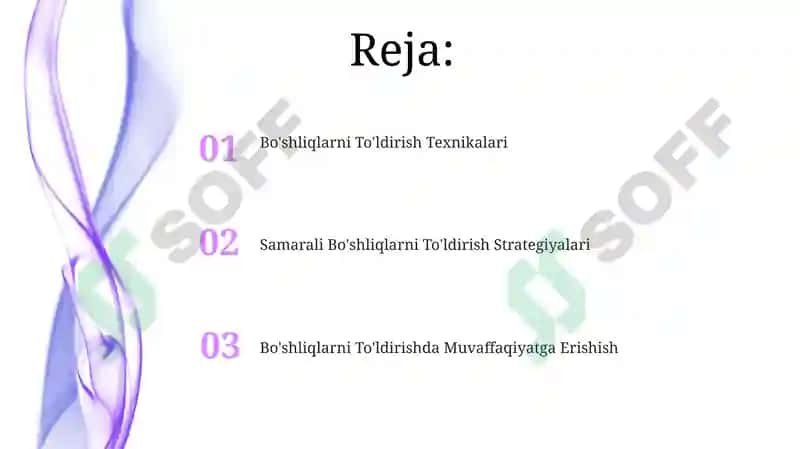 Samarali Bo'shliqlarni To'ldirish Strategiyalari 2